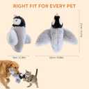Interactive Chirping Bird Cat Toy, 2026 Upgraded Electric Flapping & Chirping Bird - Realistic Motion & Sound, Interactive Plush Toy for Bored Indoor Cats (Light Grey, 1PCS)