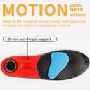 2 x Heavy Duty Support - Over 220 Lbs of Plantar Fasciitis Arch Support Insoles with Airbag Springs for High Shock Absorption Suitable for Men's and Women's Work Boot Insoles (Gray, S)