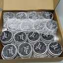MTLEE 50 Pcs Black Floral Wedding Thank You Candles Gifts for Guests, Bridal Shower Baby Shower Favors, 1 oz Mini Lavender Scented Soy Wax Candles Tin Bulk for Birthday Aromatherapy Party Favors