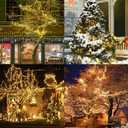 WATERGLIDE 1000 LED Christmas String Lights, 328 FT Green Wire LED Decorative Fairy Lights with Remote & 8 Modes, Waterproof for Outdoor Xmas Holiday Party Garden Wedding Home Decor, Warm White