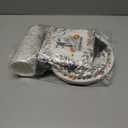 Spooky One Birthday Decorations for Boy,Halloween 1st Birthday Party Tableware Decorations Black Halloween Cartoon Ghost Pumpkin Leaves Wreath Disposable Plates Napkins Cups Forks and Knifes,Serve 24