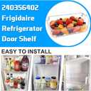 [2 PACK] UPGRADED FFSS2615TS0 LFSS2612TF0 LFSS2612TE0 LFSS2612TP0 LFSS2612TF4 FFSS2615TS2 FGHS2631PF4A Refrigerator Door Bin Compatible with Frigidaire Door Shelf 240356402 Refrigerator Door Shelves