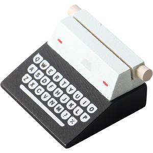 Miniature Dollhouse Typewriter Model Retro Mini Typewriter Decor Vintage Style Small Scale Home Office Accessory