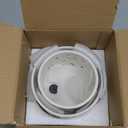 EFISPSS Ceramic Orchid Pots 5+6 Inch White with Drainage Holes & Tray, Breathable Airflow, Indoor & Outdoor