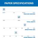 Hammermill Printer Paper, Premium Multipurpose Paper 24 lb, 8.5 x 11-5 Ream (2,500 Sheets) - 92 Bright, Made in the USA