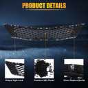 New [Upgraded] Front Grille for 2016 2017 2018 Ki-a Optima LX EX, Optima Bumper Hood Mesh Grill, Glossy Black Bumper Grille