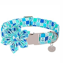 Patriotic Dog Collar with Bow Tie, 4th of July Bowtie Dog Collar, American Flag Collar for Puppy Boy Girl Dog or Cat, Comfortable Summer Bowtie Collar with Metal Buckle, XS