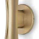 Tubicen Gold Wall Sconce Hardwired Elegant Modern Movie Theater Sconces Lighting Up Down Indoor 15.7" H Dimmable Decorative Accent Wall Lights for Living Room Bedroom Hallway Stairway