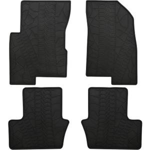 Car Floor Mats Custom Fit Jeep Patriot 2017-2007/Jeep Compass 2007-2016/Dodge Caliber 2007-2012 2008 2009 2010 2011 2012 2013 2014 2015 2016 Odorless All Weather Floor Liners (Black)