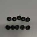 10 PCS Black Round Rubber Chair Leg Caps Tips, Vinyl Rubber End Kits, Soft Touch Table Feet Cover, Anti Slip Floor Protector, 1/2 inch (12mm)