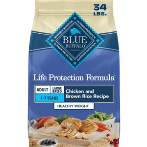 Blue Buffalo Life Protection Formula Healthy Weight Large Dog Food, 34 lb (EXP 03/24/27)