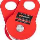 RUGCEL WINCH 10T Heavy Duty Recovery Winch Snatch Block, 22000lb Capacity,Towing Pulley Blocks,Heavy Duty Offroad Recovery Accessory for Truck, Tracto