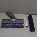 Upgraded 2 Brushes Vacuum Head Replacement for Dyson V7/V8/V10/V11/V15/SV10/SV11/SV12/SV14/SV15/SV22((Not for Slim) | Anti-Tangle Motorhead with LED Light | Quick-Release Cordless Vacuum Cleaner Head (Grey-1pc)