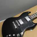 Electric Guitar, Black, Dual Humbucker Pickups, Chrome Hardware