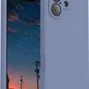 FireNova Magnetic for iPhone 17 Case, Compatible with MagSafe, [Integrated Silicone Camera Control Button] [Camera Protection] Anti-Scratch Microfiber Lining Phone Case, 6.3", Lavender Gray