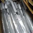 30 Pack Clear Umbrella Wedding, Auto Open Transparent Stick Umbrella with White J Hook Handle, Windproof Waterproof Large Canopy Umbrella for Bride Groom Photography Golf Outdoor Events