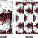 Roses Bat Napkins Halloween Napkins Disposable Halloween Floral Paper Guest Towels for Powder Room Bathroom Wedding Birthday Bridal Baby Shower,120PCs