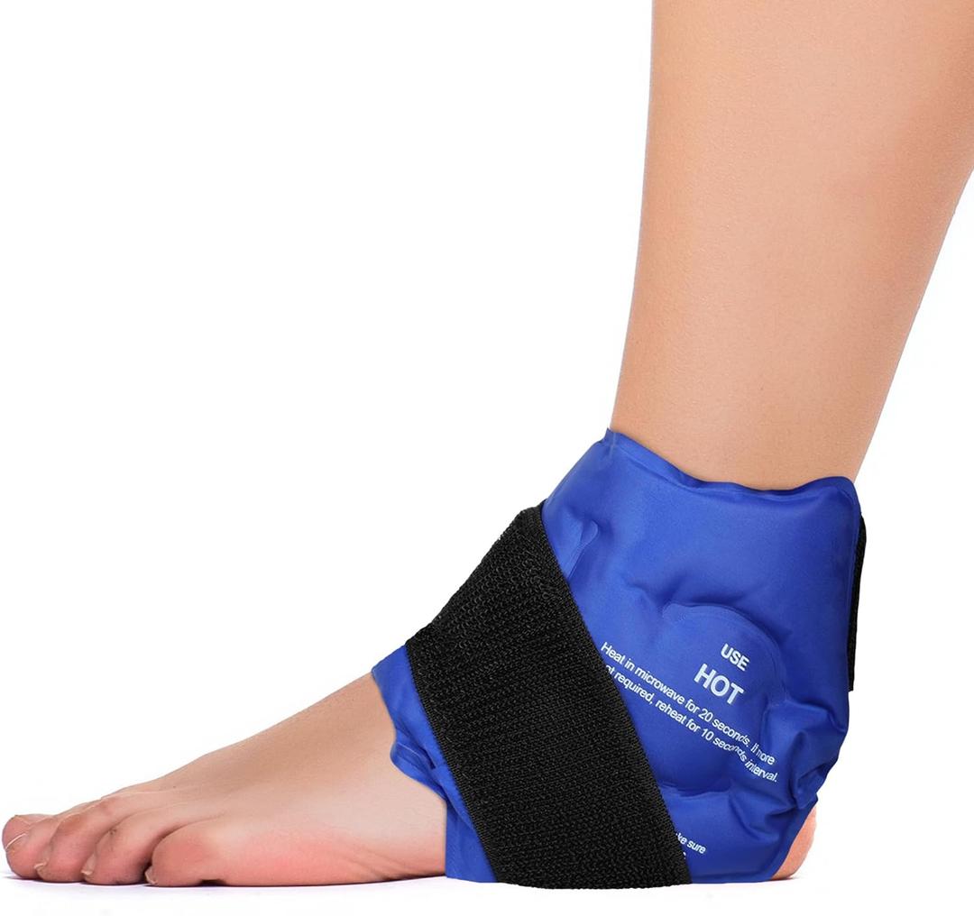 Fittest Pro Ankle Ice Pack Wrap for Swelling, Ice Pack for Injuries Reusable Cold Pack Wrap Hot Cold Therapy Ankle Ice Wrap for Sprained Ankles, Achilles Tendonitis