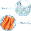 Vieille Little Girls Sleeveless Dress Cute Summer Sundress with Pocket 2-7 Years (3-4T, Easter Blue)