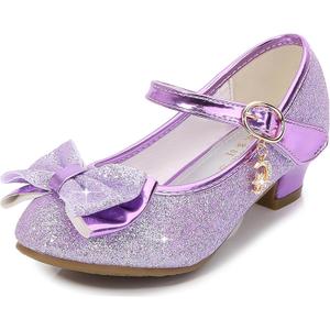 Cadidi Dinos Little Girls Dress Shoes Wedding Party Heel Princess Flower Shoes (Toddler/ Little Kid/ Big Kid) 2.5 M US Little Kid