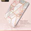 i-Blason Cosmo Case for iPad Air 5th Generation/4th Generation 10.9 (2022/2020), Full-Body Trifold with Built-in Screen Protector Protective Smart Cover with Auto Sleep/Wake & Pencil Holder (Marble)