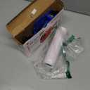 KPX MX5500 Pricing Tag Gun with 5150 pcs White Label Gun Stickers & 3 Extra Inker Rollers, Pricing Label Gun, 8 Digits Retail Pricing Gun and Labels for Grocery Store, Food (Blue)