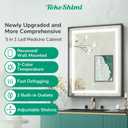 TokeShimi 24x30 Inch LED Medicine Cabinet Black Frame, Medicine Cabinet with Lights, 3-Color Lighted Medicine Cabinet Mirror for Bathroom, Anti-Fog, Tempered Glass, Outlets, Wall-Mounted/Recessed