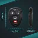 Key Fob Shell for 2007-2014 Chevy Suburban/Cadillac Escalade SRX, for 2007-2017 Tahoe Traverse, for 2007-2017 GMC Acadia Yukon/ Buick Enclave, OUC60270, OUC60221