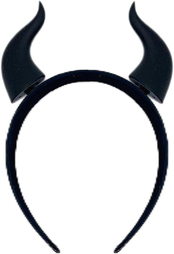 Devil Horn Hair Clips Halloween Cosplay Gothic Hairband 3D Print Demon Horn Hairband