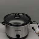 Crock-Pot 4.5 Quarts Manual Design Series Slow Cooker with 3 Manual Heat Settings Cooks Meals for 4 Plus People with Removable Stoneware Bowl, Silver