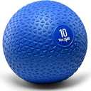 Yes4All Slam Balls, 10lb Weighted Ball Weight, Durable PVC Sand Filled Workout Dynamic Slam Ball for Core Strengthen (Blue)