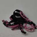 NESTROAD No Pull Dog Harness,Adjustable Oxford Dog Vest Harness with Leash,Reflective No-Choke Pet Harness with Easy Control Soft Handle for Small Dogs(Small,Fuchsia Pink) (Sneck 11-15" chest 15-21")