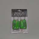 Puroma 2 Pack TSA Approved Luggage Locks, 4 Digit Combination Travel Locks Resettable Code Lock with Zinc Alloy Body for Suitcase, Toolbox, Backpack, Bag, Gym Locker (Basic Green)