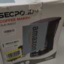 12-Cup Drip Coffee Maker with Reusable Filter,Programmable Clock,Auto Brew,Water Window,Keep Hot Plate,Glass Carafe,Compact Design for Kitchen,Office,Silver and Black,Stainless Steel