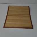 Queensell Bamboo Rug  Bamboo Bathroom Accessories Area Rug  Bamboo Bath Mat  Bathroom Rugs  Bamboo Runner Small Rug 17" x 24" Light Brown