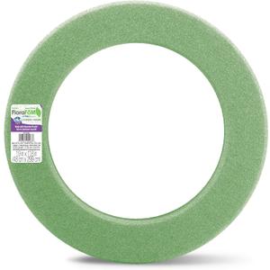 FloraCraft FloraFM Wreath 1.9 Inch x 11.8 Inch Green