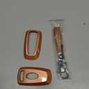 QBUC for Ford Key Fob Cover with Keychain Full Protection Durable ABS Shell Compatible with 2018-2025 Expedition Explorer Edge Escape Mustang Bronco F-150 Ranger Maverick Lincoln(Orange)