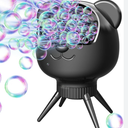 Rechargeable Bubble Machine for Kids & Parties, 38000+ Bubbles/Min, 90°/180° AutoRotating Bubble Makers 500ML Portable Bubble Blower with 2 Speed Modes for Weddings, Birthdays, Outdoor/Indoor, Black