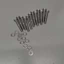 Stainless Steel Intake Manifold Bolt Set Fit For Small Block Ford - SBF Engines 260 289 302 5.0L,Small Block Ford Intake Bolts,12 Pcs