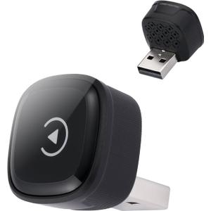 Wireless CarPlay Adapter for Apple Car Play, Small Mini Edition, Converts Factory Wired to Wireless CarPlay, Plug & Play Adapter for Apple iPhone iOS 10+ & Cars from 2015+(2026 Upgrade Black)
