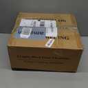 4Light Modern Farmhouse Black Chandelier, Dining Room Light Fixture Over Table Adjustable Height Hanging Industrial Pendant Lights Kitchen Island, Clear Glass Shade