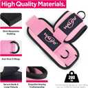 WALITO Ankle Resistance Bands with Cuffs, Exercise Bands for Legs and Butt, Booty Workout Equipment for Kickbacks and Hip Fitness Training