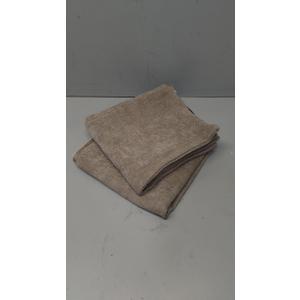 Foindtower Pack of 2, Decorative Linen Soild Throw Pillow Covers Soft Accent Cushion Case Farmhouse Neutral Pillowcase for Chair Couch Sofa Bedroom Living Room Home Decor 22 x 22 Inch Tan Beige (Semolina)