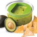 ProKeeper Fresh Guacamole Plastic Kitchen Storage Container with Airtight Lid (Green), for Guacamole and Food Storage