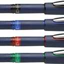 Stride 183094 One Business Rollerball Pen, Stick, Fine 0.6 Mm, Assorted Ink And Barrel Colors, 4/pack