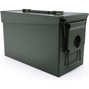 HARDROCK Metal Ammo Can, Ammo Box (50cal, Blackish green)