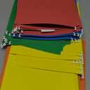 SUNEE Hanging File Folders, Assorted Colors - 75 Pack, Colored File Folders Letter Size with 1/5-Cut Tabs, Ideal for Organizing Home and Office Documents