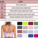 Sykooria 3 Pack Strappy Sports Bra for Women Sexy Crisscross for Yoga Running Athletic Gym Workout Fitness Tank Tops (XL)