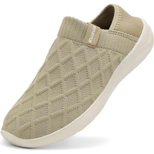 KUBUA Mens Womens Slippers Indoor Lightweight House Shoes Outdoor Breathable Slip on Loafers Size 46