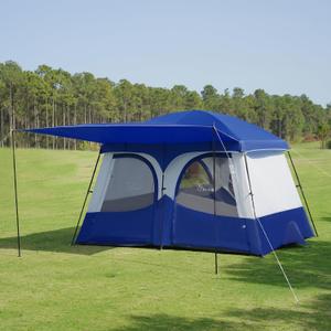 Vidalido Tents，3-4 Person Camping Tent with Extended Vestibule，Weather Resistant Family Tents with Breathable Mesh Windows，Easy Install Waterproof Outdoor Tent for Backpacking and Camping Hiking, 210 Cm X 300 Cm X 210 Cm